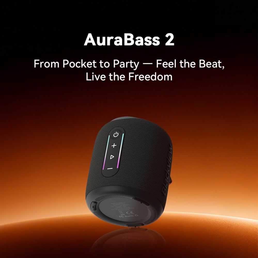 Juhtmevabad kõlarid Blackview  AuraBass 2 - Bluetooth Speaker - Portable Speaker with Bluetooth - Wireless Music Box - 7 hours Black