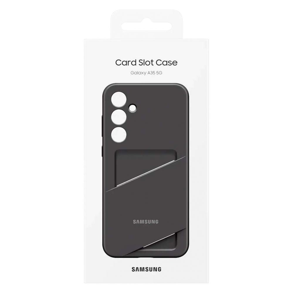 Muu telefoni lisavarustus Samsung  Samsung Card Slot Case EF-OA356TBEGWW with card slot for Samsung Galaxy A35 - black