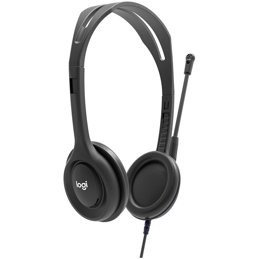 Kõrvaklapid mikrofoniga Logitech  LOGITECH H111 Corded Stereo Headset - BLACK - 3.5 MM