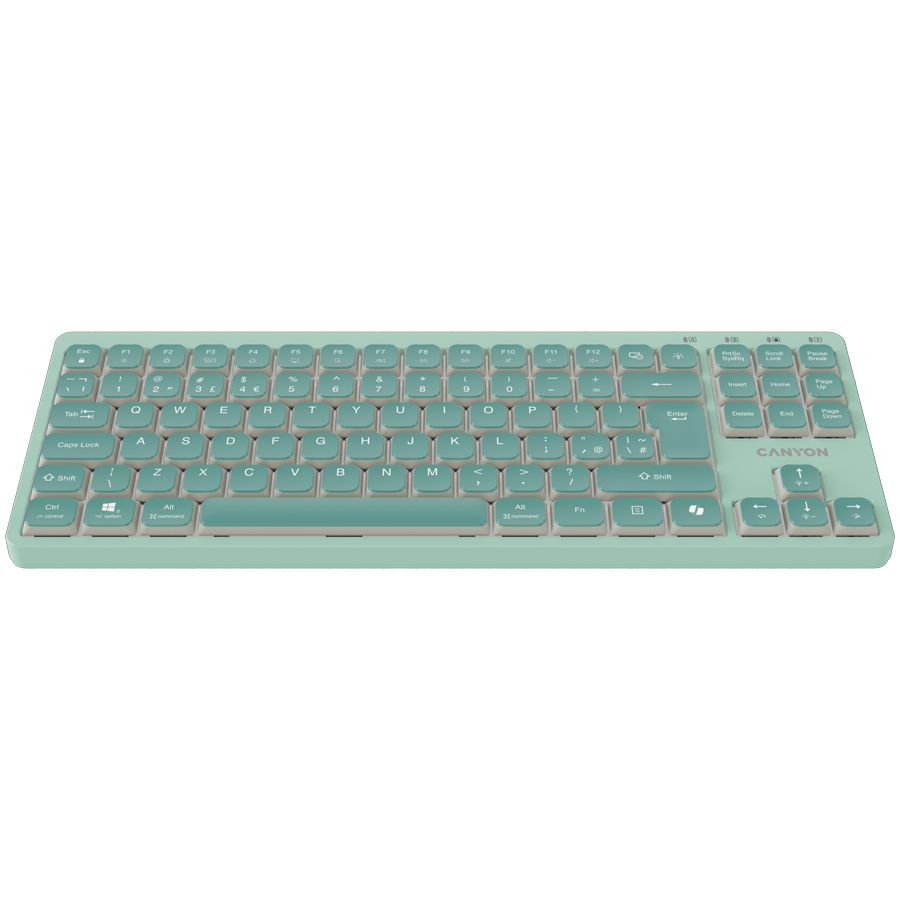 Computer keyboard Canyon  CANYON Keyboard OnType 10 Low Profile EN Wired Green