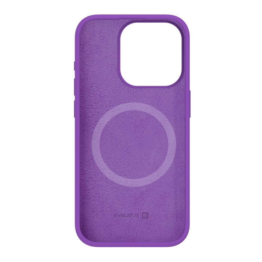 Tagakaaned Evelatus Apple iPhone 15 Pro Max Premium Magsafe Soft Touch Silicone Case Deep Purple