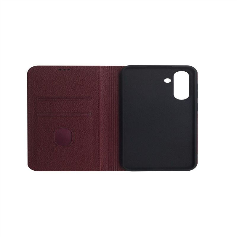 Tagakaaned Just Must  JM STAND FLIP CASE for Galaxy A56, Burgundy