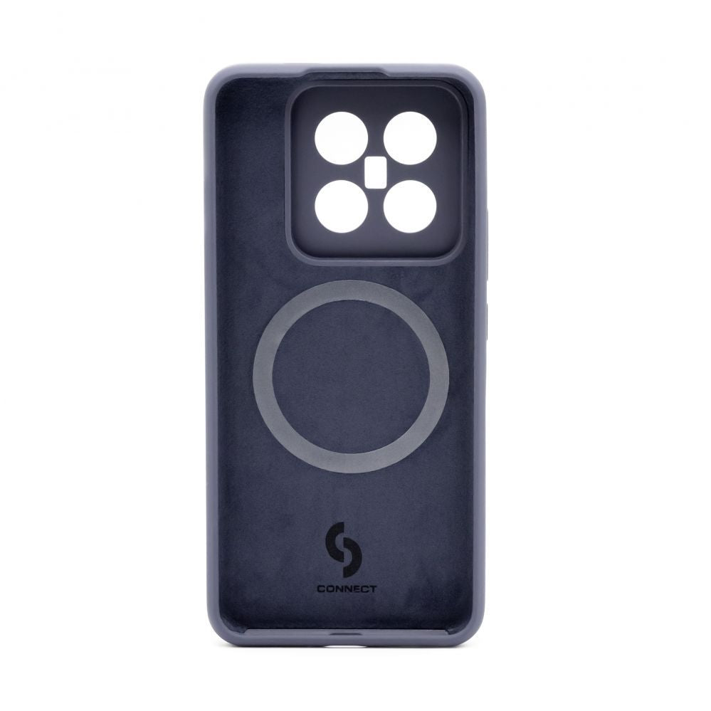 Tagakaaned Connect Xiaomi 14 Pro Premium Quality Magnetic Soft Touch Silicone Case Midnight Blue