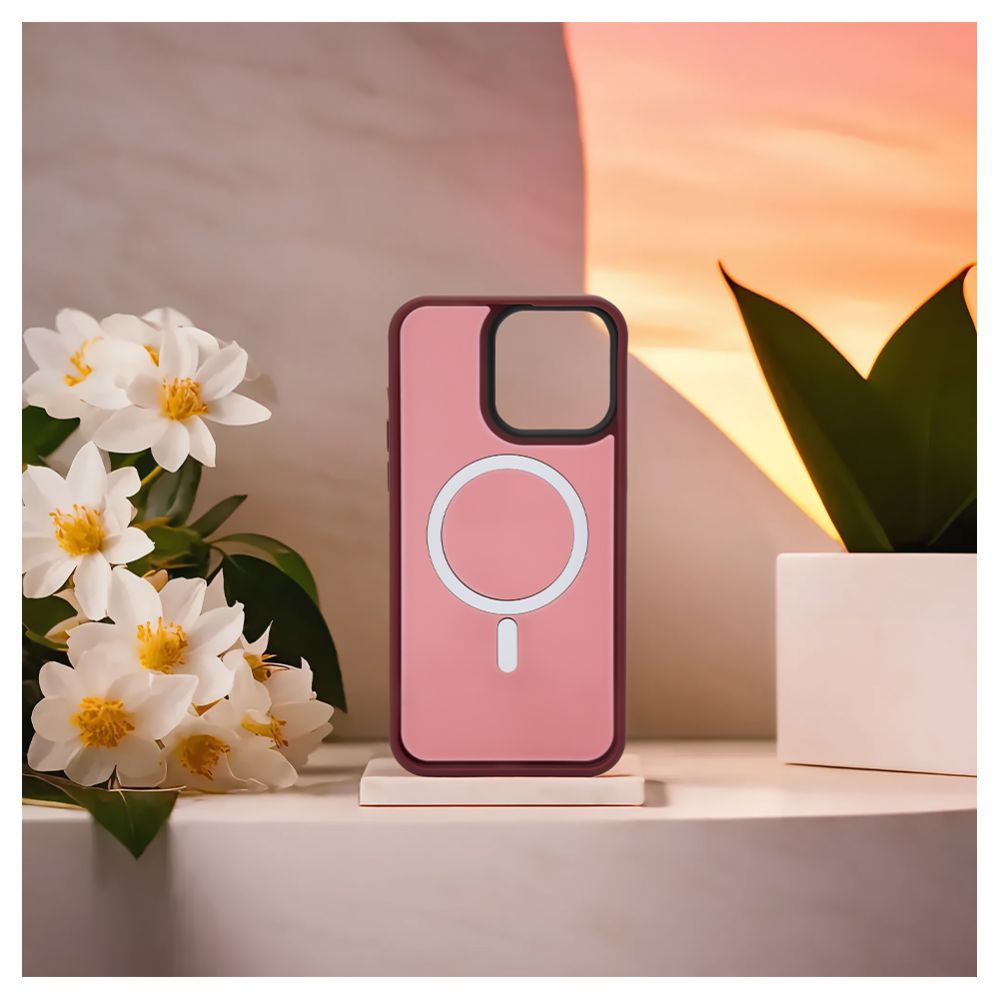 Чехол на заднюю панель Evelatus Apple iPhone 15 Pro Max Hybird Case With Magsafe PC+TPU Plum