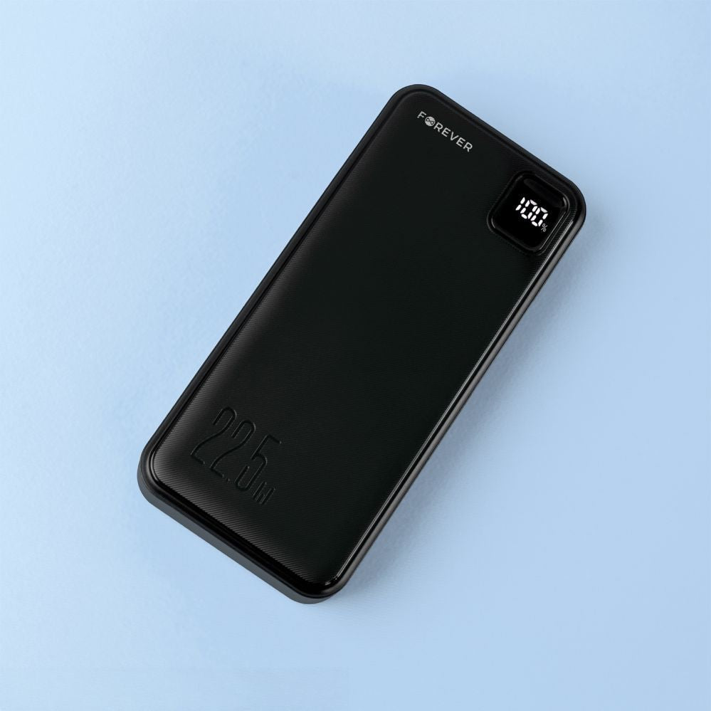Väline aku Forever  Forever power bank TB-300L PD QC 22,5W 20000 mAh black