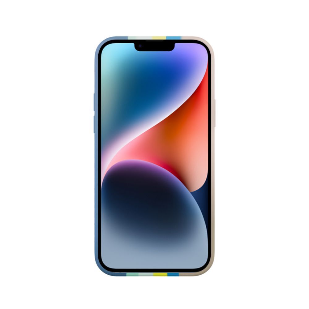 Tagakaaned Evelatus Apple iPhone 15 Plus Silicone case Multi-Colored Blue Pink