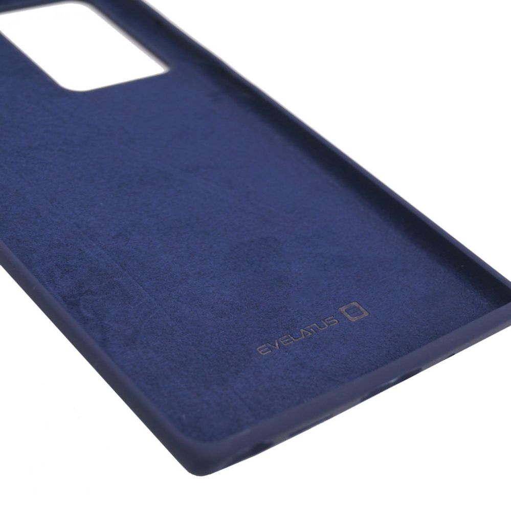 Back panel cover Evelatus Samsung Galaxy Note 20 Ultra Premium Soft Touch Silicone Case Midnight Blue