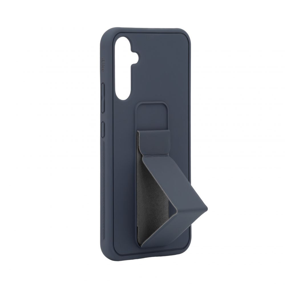 Tagakaaned iLike Samsung Galaxy A34 5G Silicone Case with stand Blue