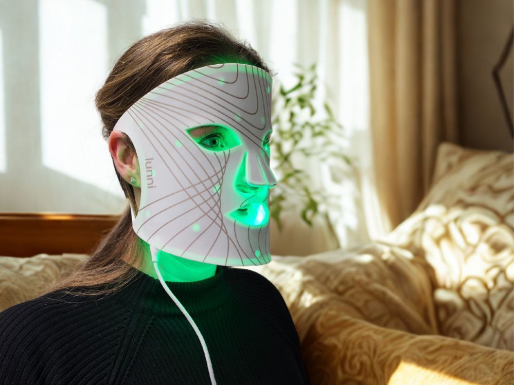 Очищение лица lunni  Lunni 7 colors LED and Near-Infrared Light Silicone LED Facial Mask White