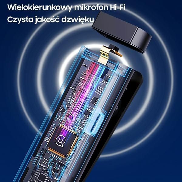 Juhtmevabad kõrvaklapid USAMS  USAMS Bezprzewodowy mikrofon krawatowy ENC 2.4G Wireless Lavalier Microphone Lightning ZB244MKF01 (US-ZB244)