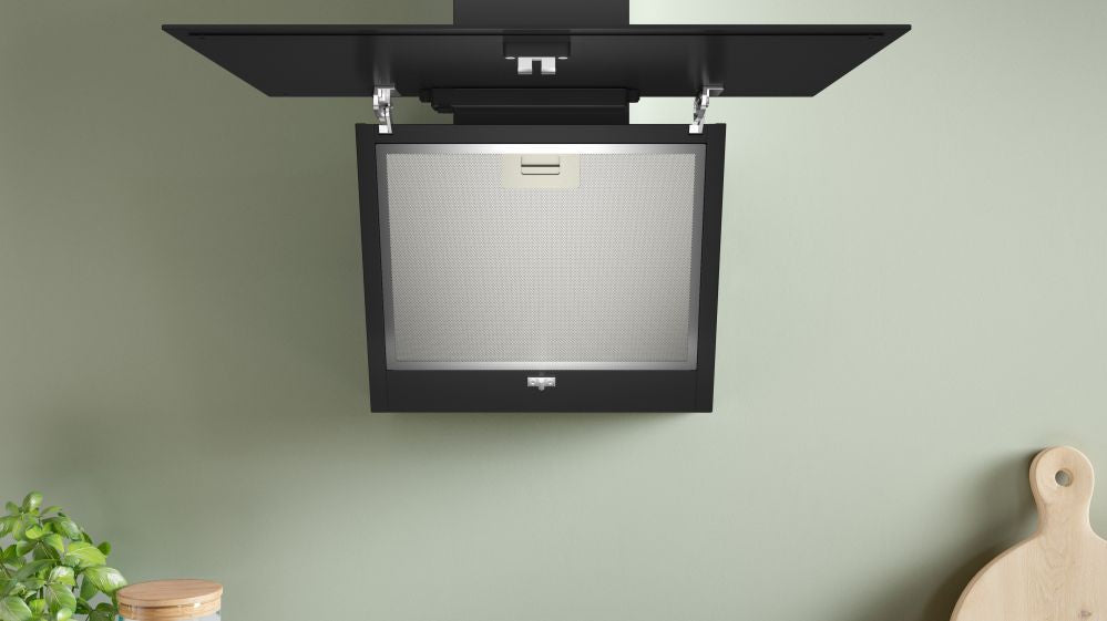 Built-in cooker hood Bosch  DWK65DK60 Wall-mounted Hood, A, Width 60 cm, Max extraction power 430 m3/h, Boost position 550 m3/h, Black