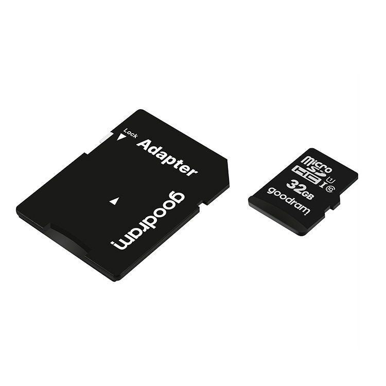 Карты памяти Goodram  Goodram Microcard 32 GB micro SD HC UHS-I class 10 memory card, SD adapter (M1AA-0320R12)