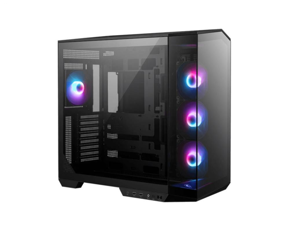 Arvuti korpus MSI  Case||MAG PANO 100R PZ|MidiTower|Case product features Transparent panel|ATX|MicroATX|MiniITX|Colour Black|MAGPANO100RPZ
