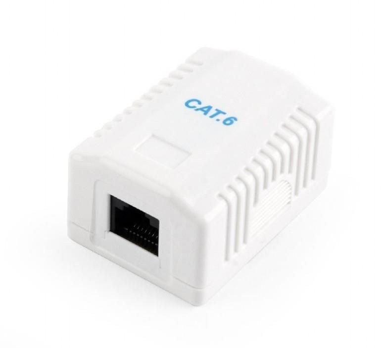 Коммутатор Gembird  CABLE ACC MOUNT BOX CAT6 UPT/NCAC-1U6-01