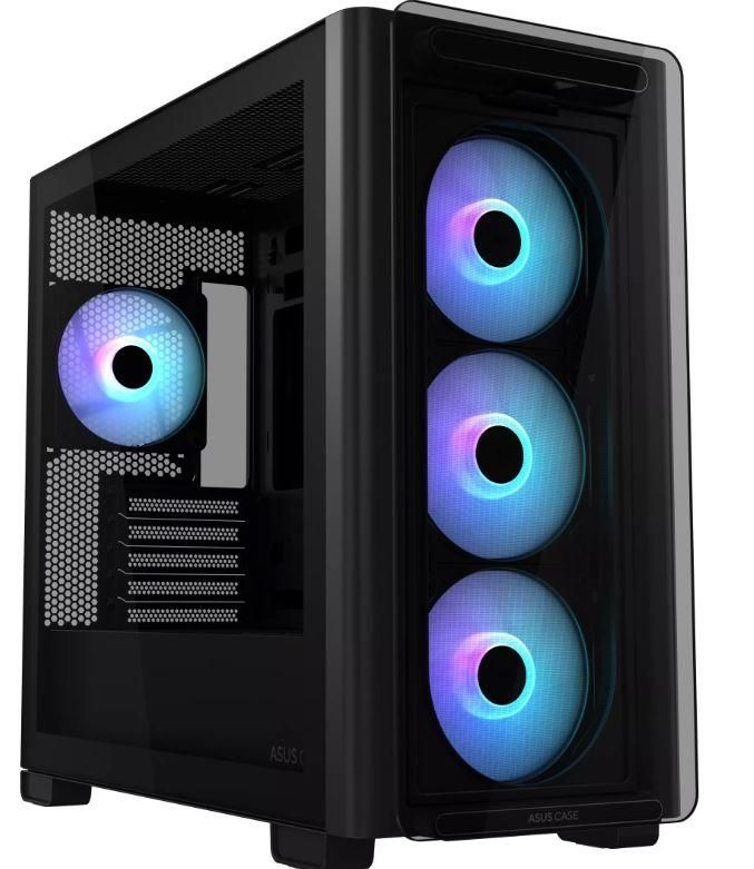 Arvuti korpus Asus  Case||A23 PLUS|MidiTower|Case product features Transparent panel|MicroATX|MiniITX|Colour Black|A23PLUSTG/ARGBBLACK