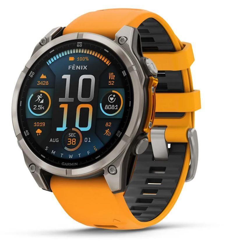 Умные часы Garmin  SMARTWATCH FENIX 8 SAPPHIRE/ORANGE 51mm 010-02905-11