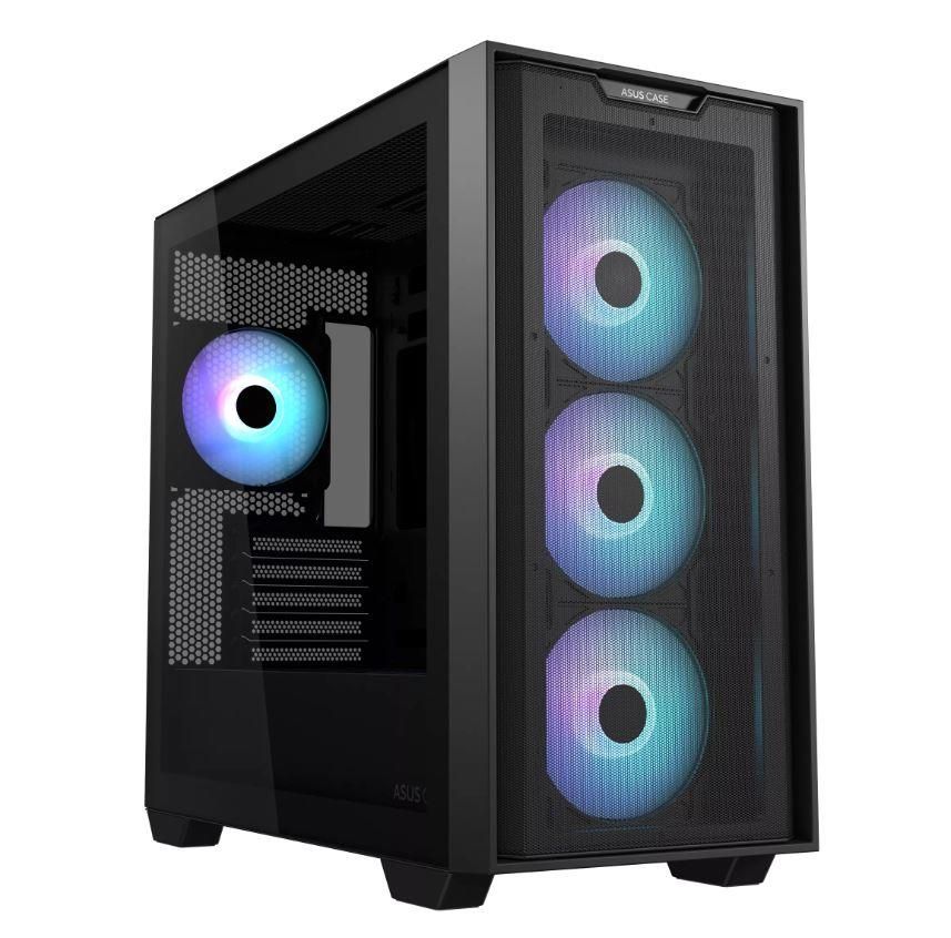 Arvuti korpus Asus  Case||A21 PLUS|MidiTower|Case product features Transparent panel|Not included|MicroATX|MiniITX|Colour Black|A21PLUSTGARGBBLACK