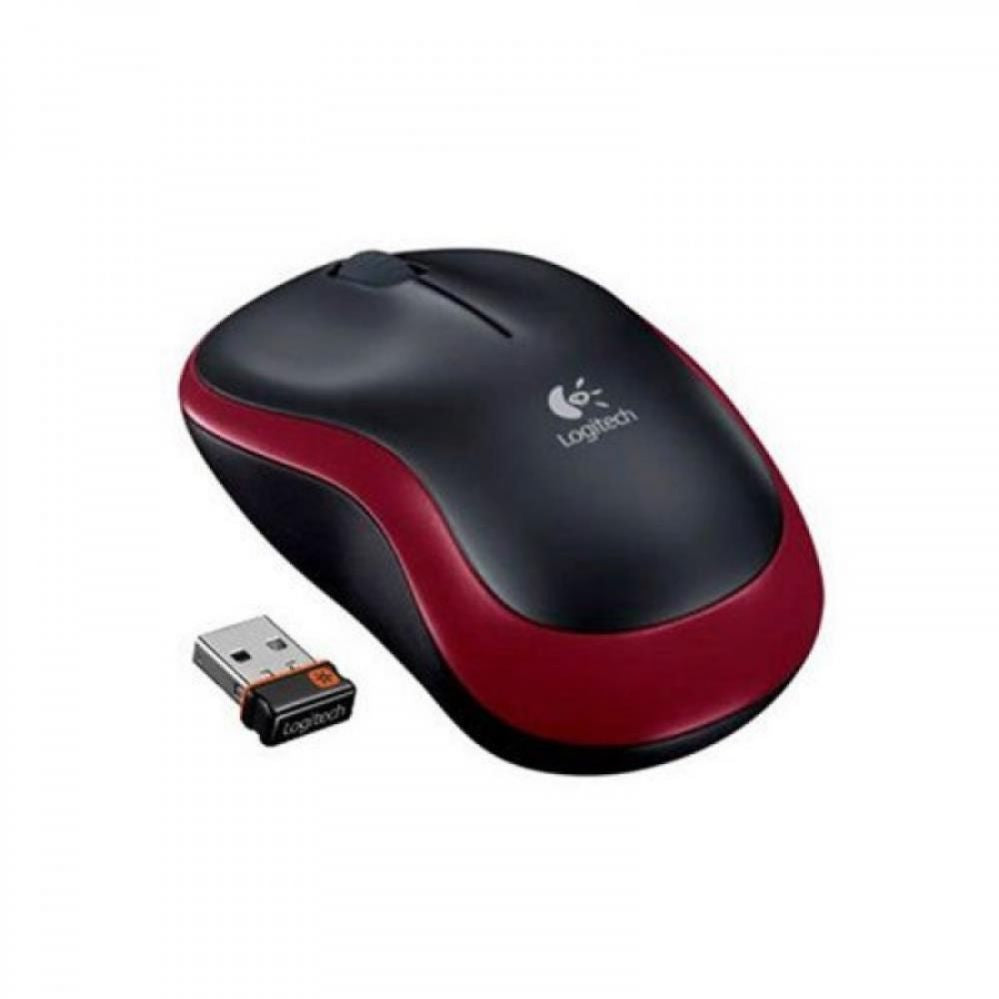 Компьютерная мышь Logitech  MOUSE USB OPTICAL WRL M185/RED 910-002237