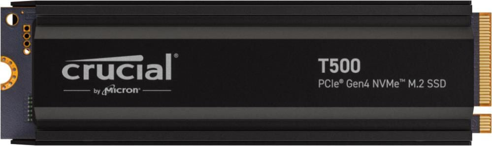 Kõvaketas SSD Crucial  SSD||T500|1TB|M.2|PCIe Gen4|NVMe|3D NAND|Write speed 6800 MBytes/sec|Read speed 7300 MBytes/sec|TBW 600 TB|CT1000T500SSD5