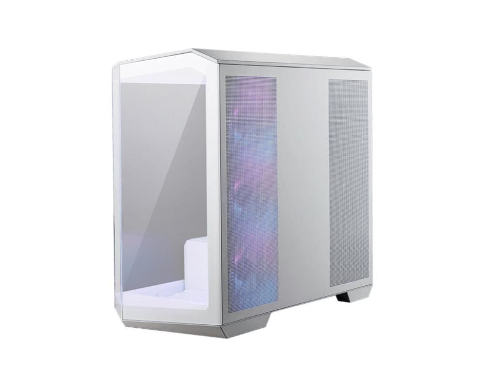 Arvuti korpus MSI  Case||MidiTower|Case product features Transparent panel|Not included|MicroATX|Colour White|MAGPANOM100RPZWHITE