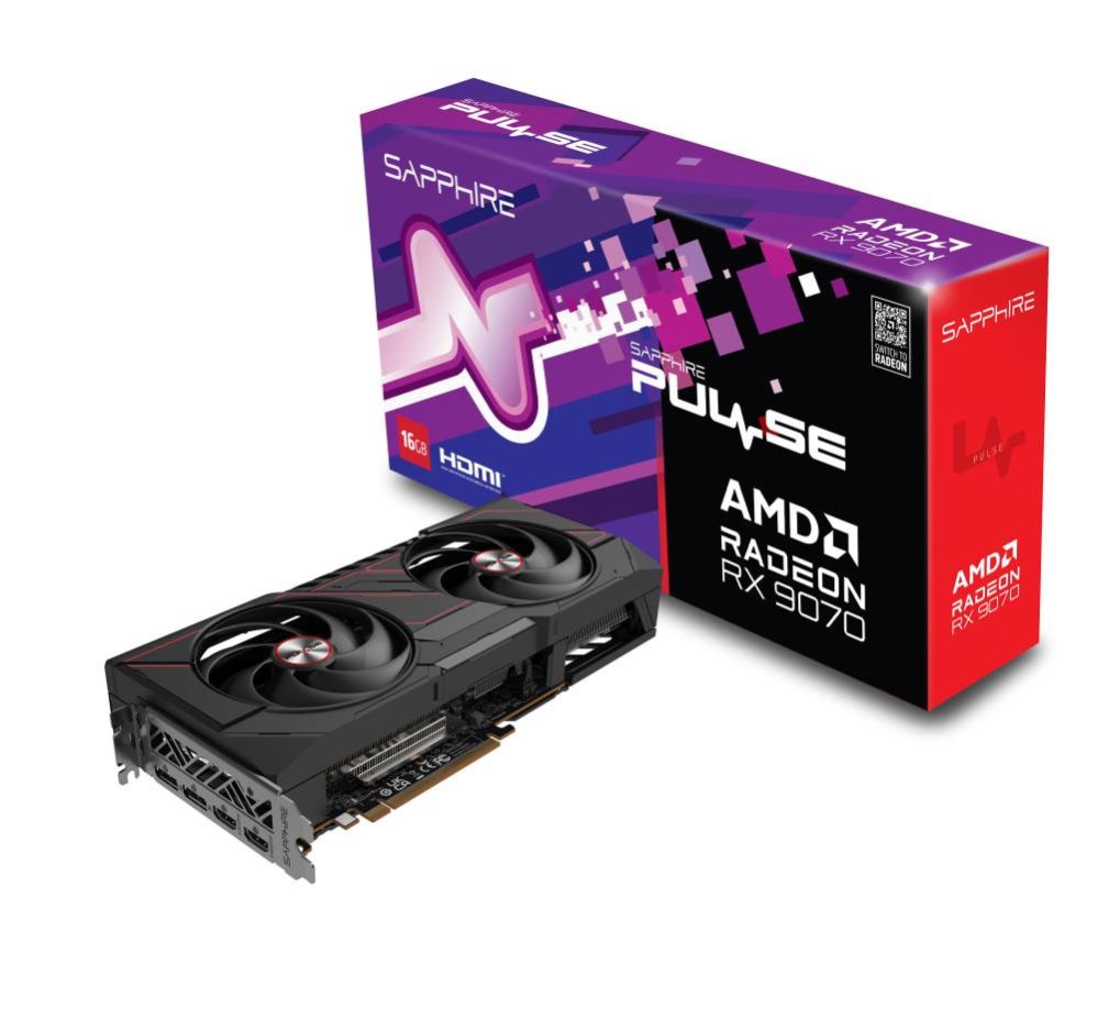 Графическая карта / Видеокарты Sapphire  Graphics Card||AMD Radeon RX 9070|16 GB|GDDR6|256 bit|PCIE 5.0 16x|Dual Slot Fansink|2xHDMI|2xDisplayPort|11349-03-20G