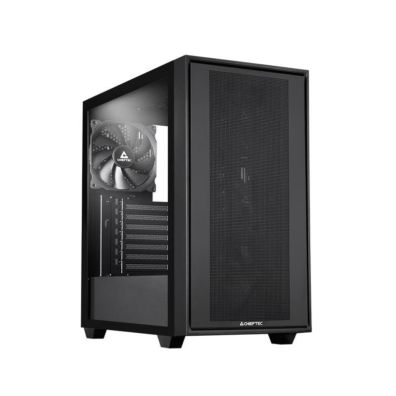 Корпус для компьютера Chieftec  Case||Night Hunter|MidiTower|Case product features Transparent panel|Not included|ATX|EATX|MicroATX|MiniITX|Colour Black|GS-03B-BLK-OP