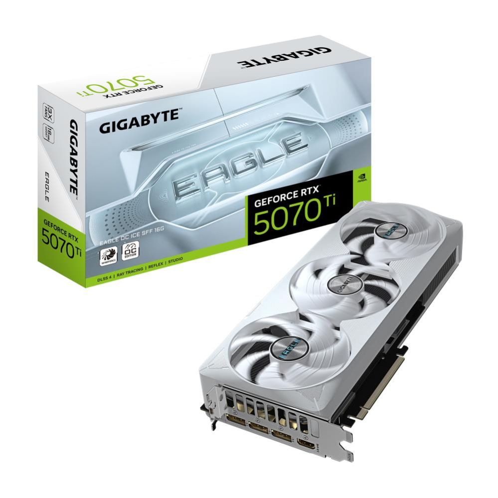 Graphic card / Video cards Gigabyte  Graphics Card||NVIDIA GeForce RTX 5070 Ti|16 GB|GDDR7|256 bit|PCIE 5.0 16x|Triple slot Fansink|1xHDMI|3xDisplayPort|N507TEAGLEOCICE-16GD1.0