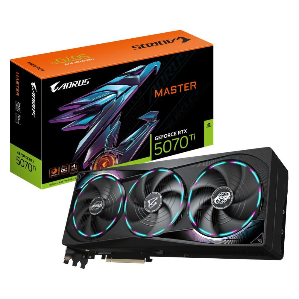 Graphic card / Video cards Gigabyte  Graphics Card||NVIDIA GeForce RTX 5070 Ti|16 GB|GDDR7|256 bit|PCIE 5.0 16x|GPU 2670 MHz|Dual Slot Fansink|1xHDMI|3xDisplayPort|GV-N507TAORUSM-16GD