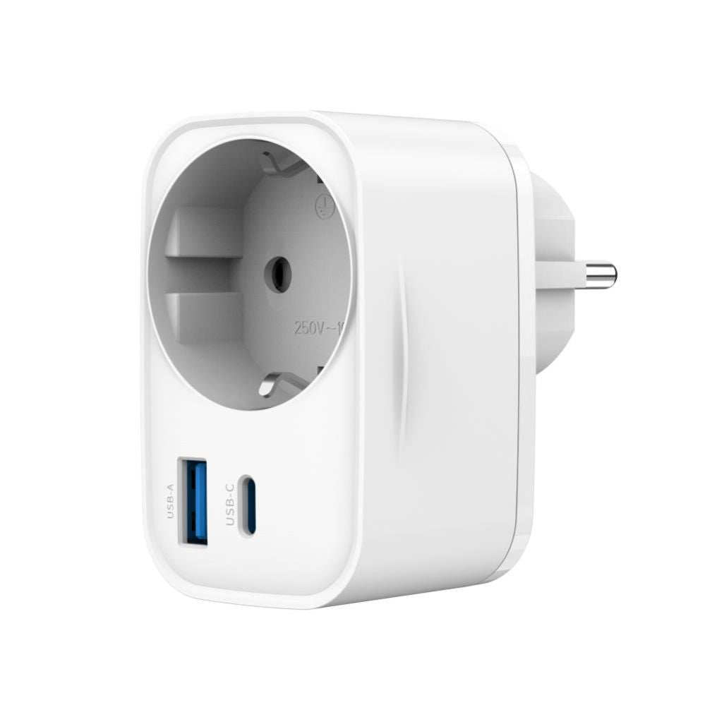 Cables and wires Gembird  CHARGER USB UNIVERSAL 20W WHT/2P AC TA-ACPDQC20-01-W