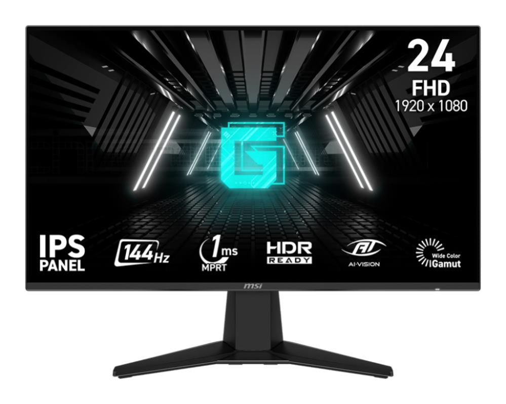 Monitor MSI  LCD Monitor||G242L E14|23.8"|Gaming|Tilt|Matte|Panel IPS|1920x1080|16:9|144Hz|1 ms|Colour Black|G242LE14