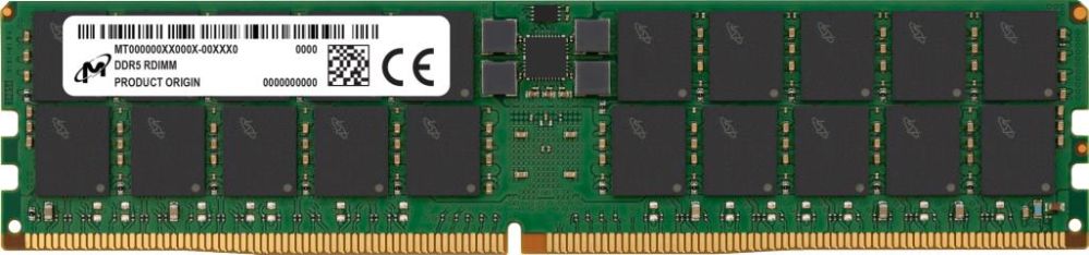 Оперативная память DDR3 Micron  Server Memory Module||DDR5|128GB|RDIMM|5600 MHz|CL 46|1.1 V|MTC40F2047S1RC56BR