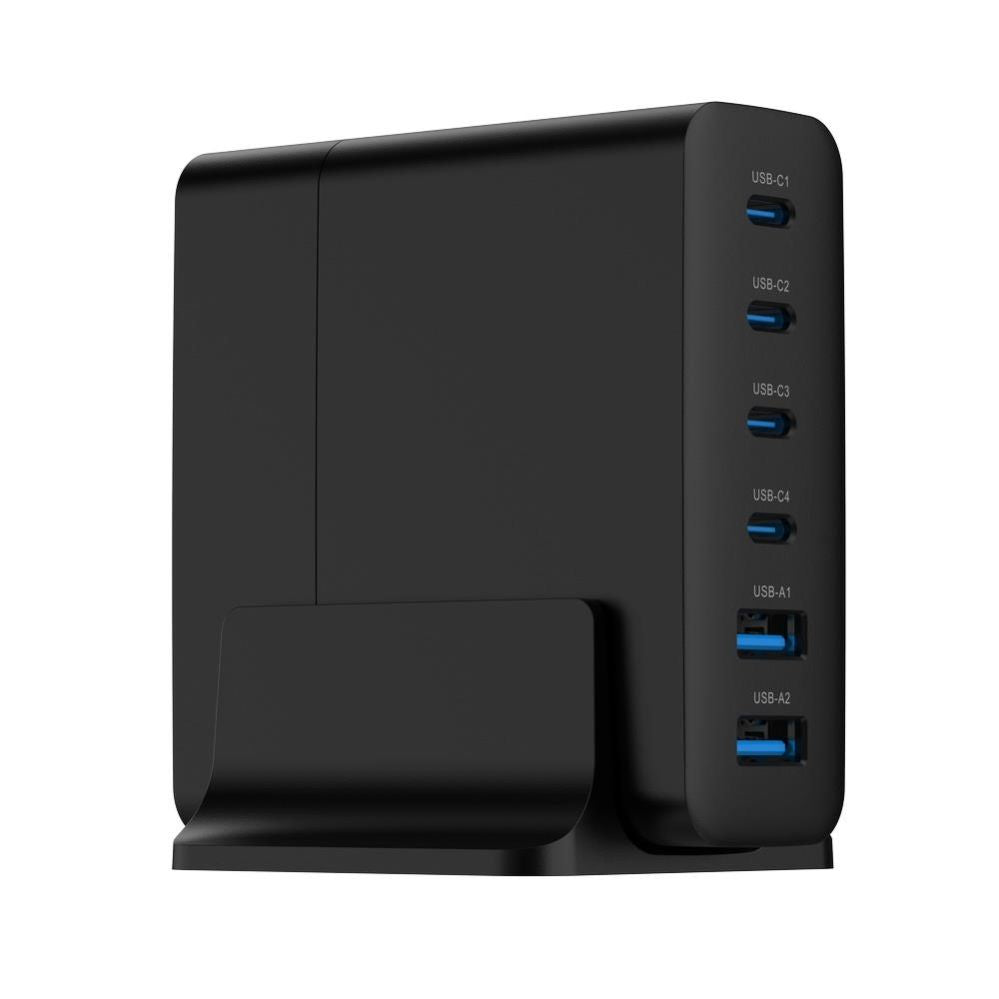 Зарядные устройства и провода Gembird  CHARGER USB UNIVERSAL 6P 75W/TA-UC-2A4C-PD75-01-BK