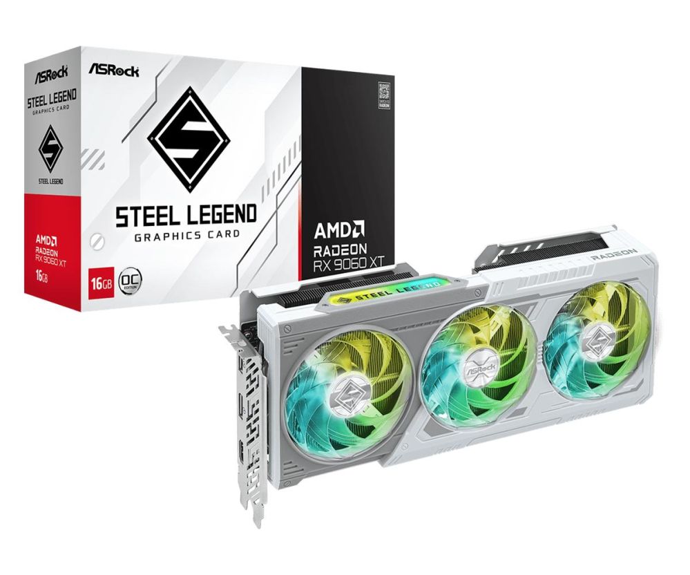 Graphic card / Video cards Asrock  Graphics Card||AMD|Radeon RX 9060 XT|16 GB|GDDR6|128 bit|PCI Express x16 5.0|Active|RX9060XTSL16GO