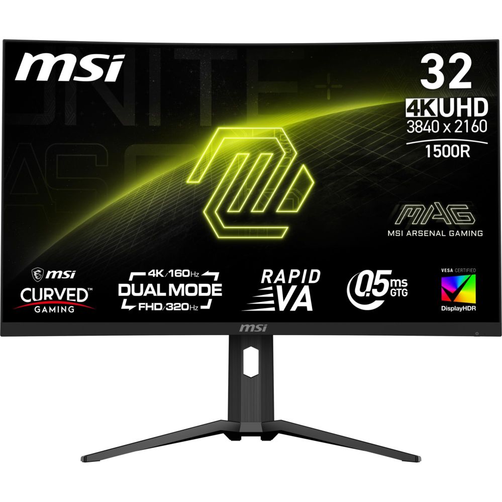 Монитор MSI  LCD Monitor||MAG 321CUPDF|31.5"|Gaming/Curved/4K|Panel VA|3840x2160|16:9|160 Hz|0.5 ms|MAG321CUPDF
