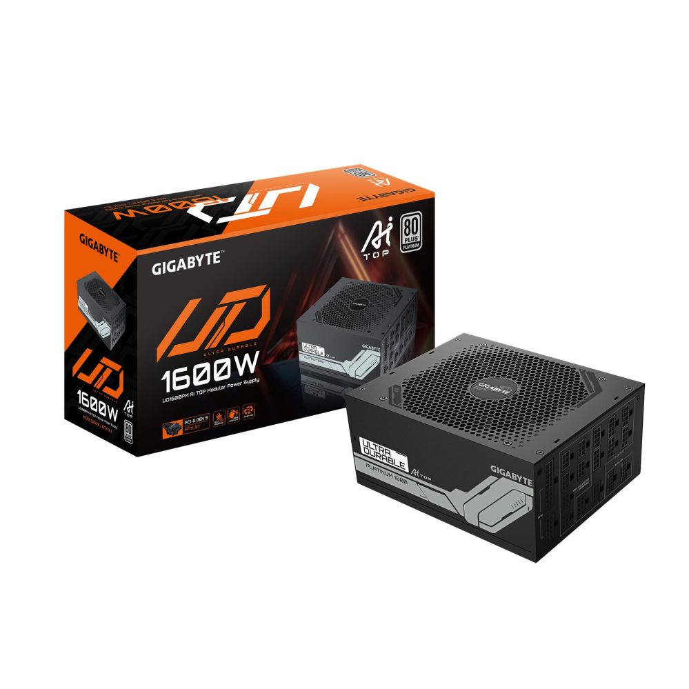 Toiteplokk Gigabyte  Power Supply||GP-UD1600PM PG5|1600 Watts|Efficiency 80 PLUS PLATINIUM|PFC Active|GP-UD1600PMPG5