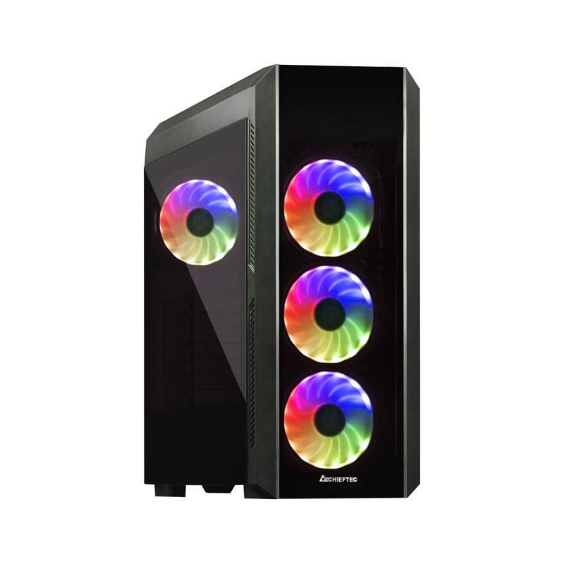 Arvuti korpus Chieftec  Case||Scorpion 3 GL-03B-OP|MidiTower|Not included|ATX|MicroATX|MiniITX|Colour Black|GL-03B-OP