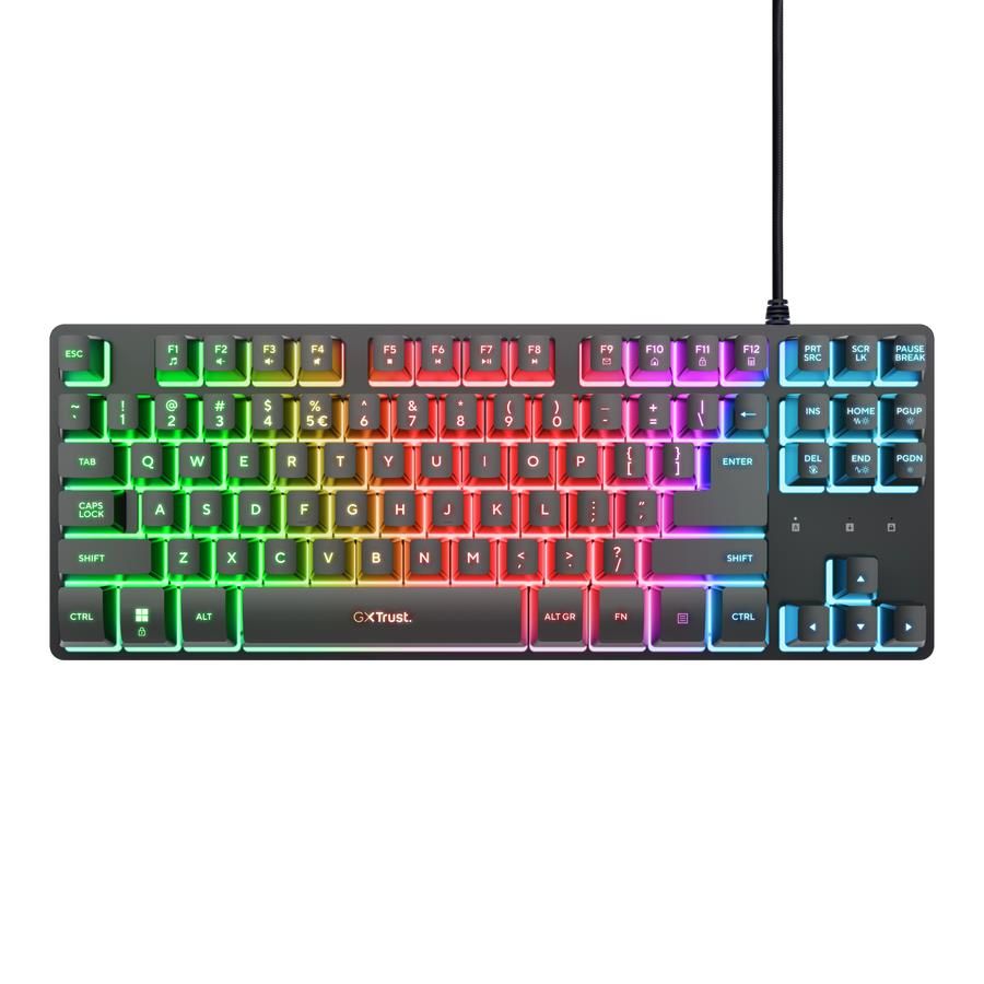 Arvuti klaviatuur Trust  KEYBOARD USB GXT833 THADO TKL/ENG BLACK 25886