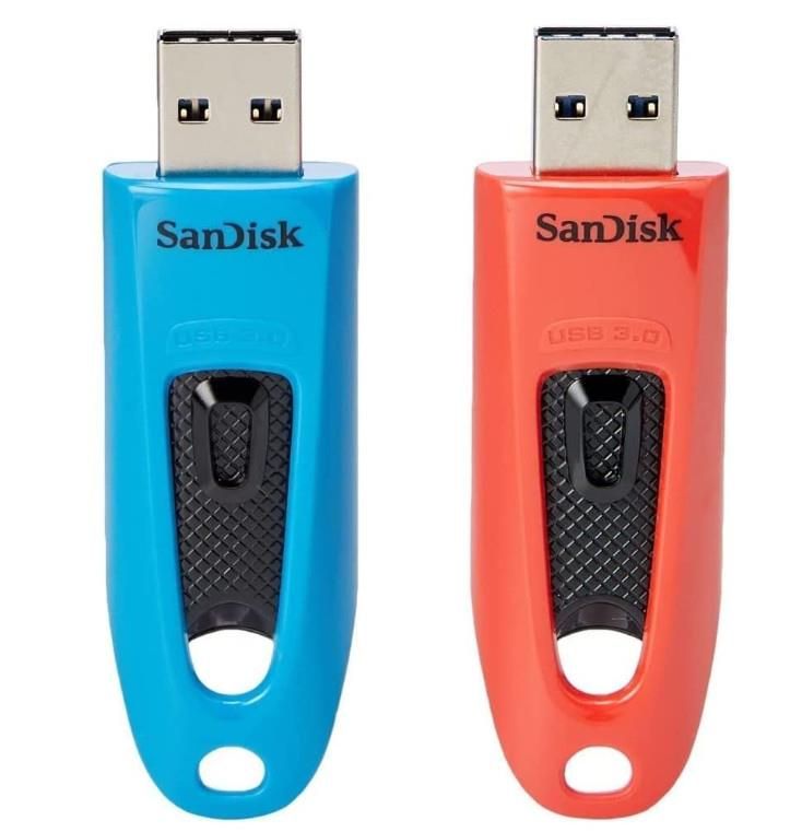 Флеш-накопитель SANDISK BY WESTERN DIGITAL  MEMORY DRIVE FLASH USB3 64GB/2PK SDCZ48-064G-G46BR2