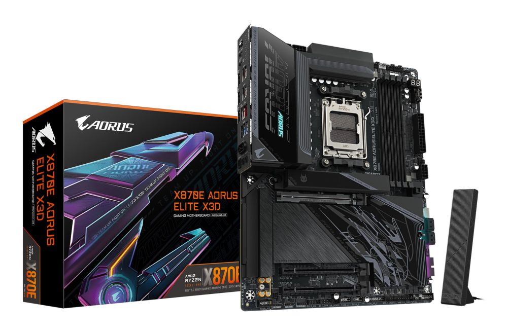 Материнская плата для процессоров AMD Gigabyte  Mainboard||AMD X870E|Socket AM5|ATX|RAM DDR5-SDRAM|4xSlots|Wi-Fi Yes|Bluetooth Yes|4xNumber of M.2 (M) slots|X870E A ELITE X|X870EAELITEX