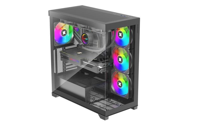 Arvuti korpus XILENCE  Case||ATX/micro ATX/Mini-ITX|Black|Midi Tower|PC|X818.ARGB