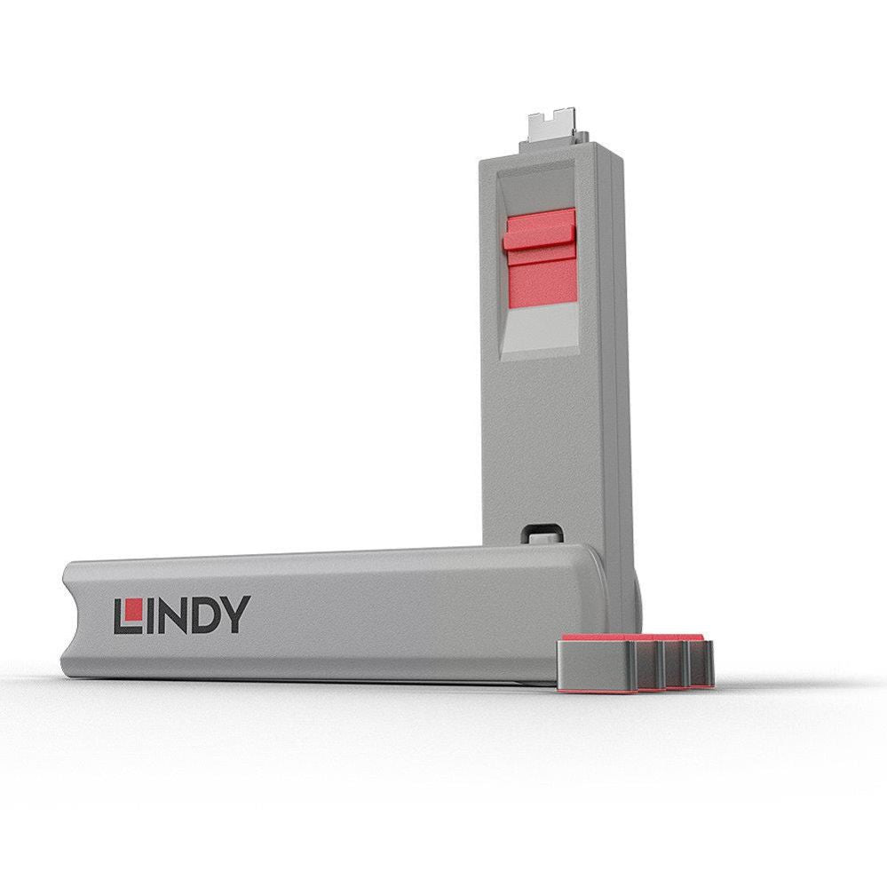 Moodulid ja transiiverid LINDY  USB PORT TYPE-C BLOCKER 4PACK/PINK 40425