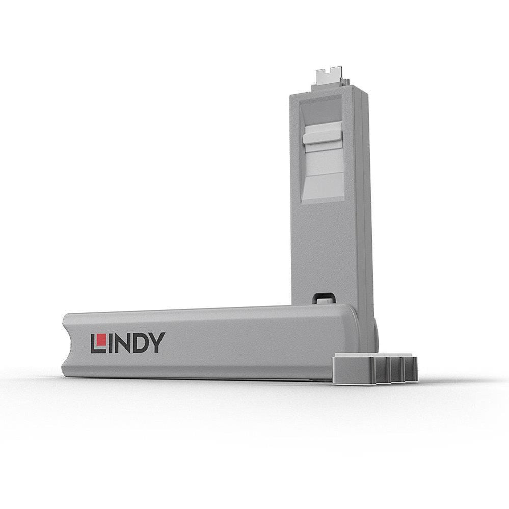 Moodulid ja transiiverid LINDY  USB PORT TYPE-C BLOCKER 4PACK/WHITE 40427