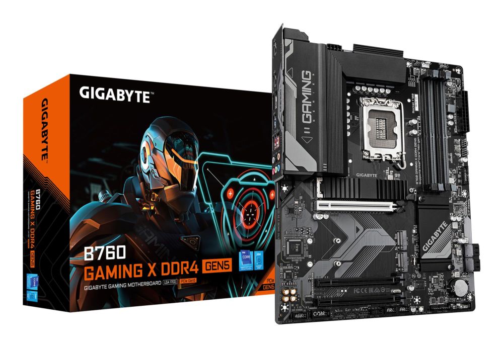 Материнская плата для процессоров Intel Gigabyte  Mainboard||Intel B760|LGA 1700|ATX|RAM DDR4-SDRAM|4xSlots|3xNumber of M.2 (M) slots|B760GAMINGXD4GEN5