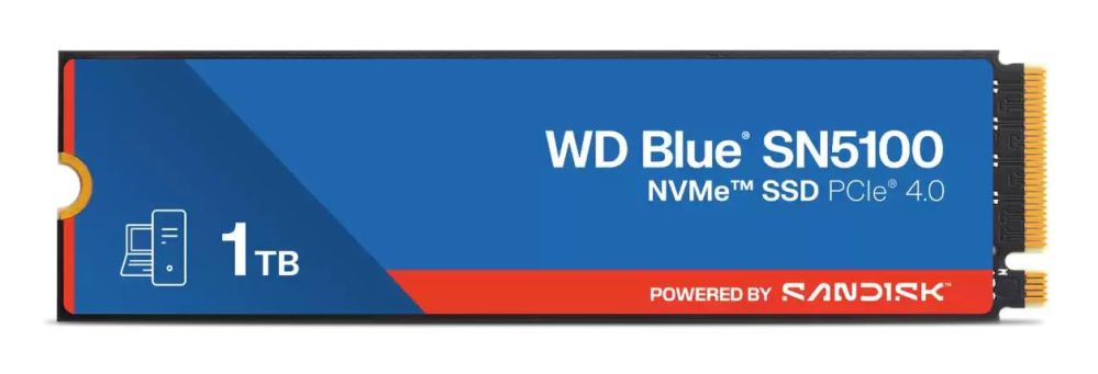 Kõvaketas SSD SANDISK BY WESTERN DIGITAL  SSD||600xTBW rating|MTBF 1750000 h|Read speed 7100 MB/s|Write speed 6700 MB/s|NVMe Yes|PCI Express 4.0|M.2|1000 GB|POWERED BY |Blue SN5100|WDS100T5B0E-00CPE0