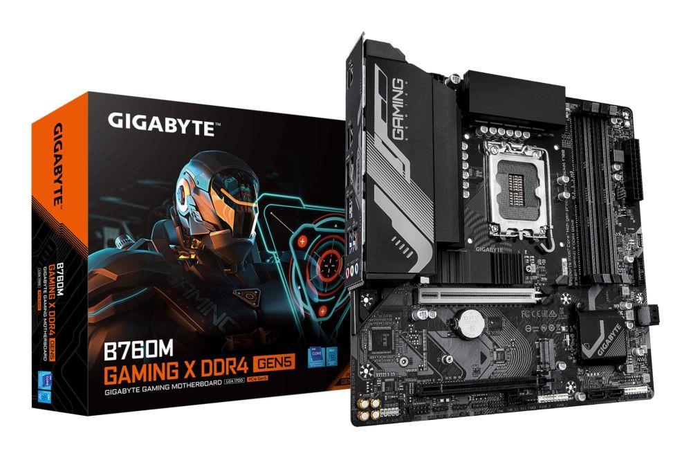 Intel protsessori emaplaat Gigabyte  Mainboard||Intel B760|LGA 1700|micro ATX|RAM DDR4-SDRAM|4xSlots|2xNumber of M.2 (M) slots|B760MGXDDR4GEN5