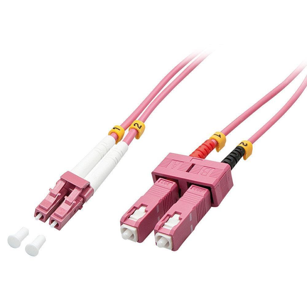 Server Cables LINDY  CABLE FIBRE OPTIC LC/SC OM4/2M 46361