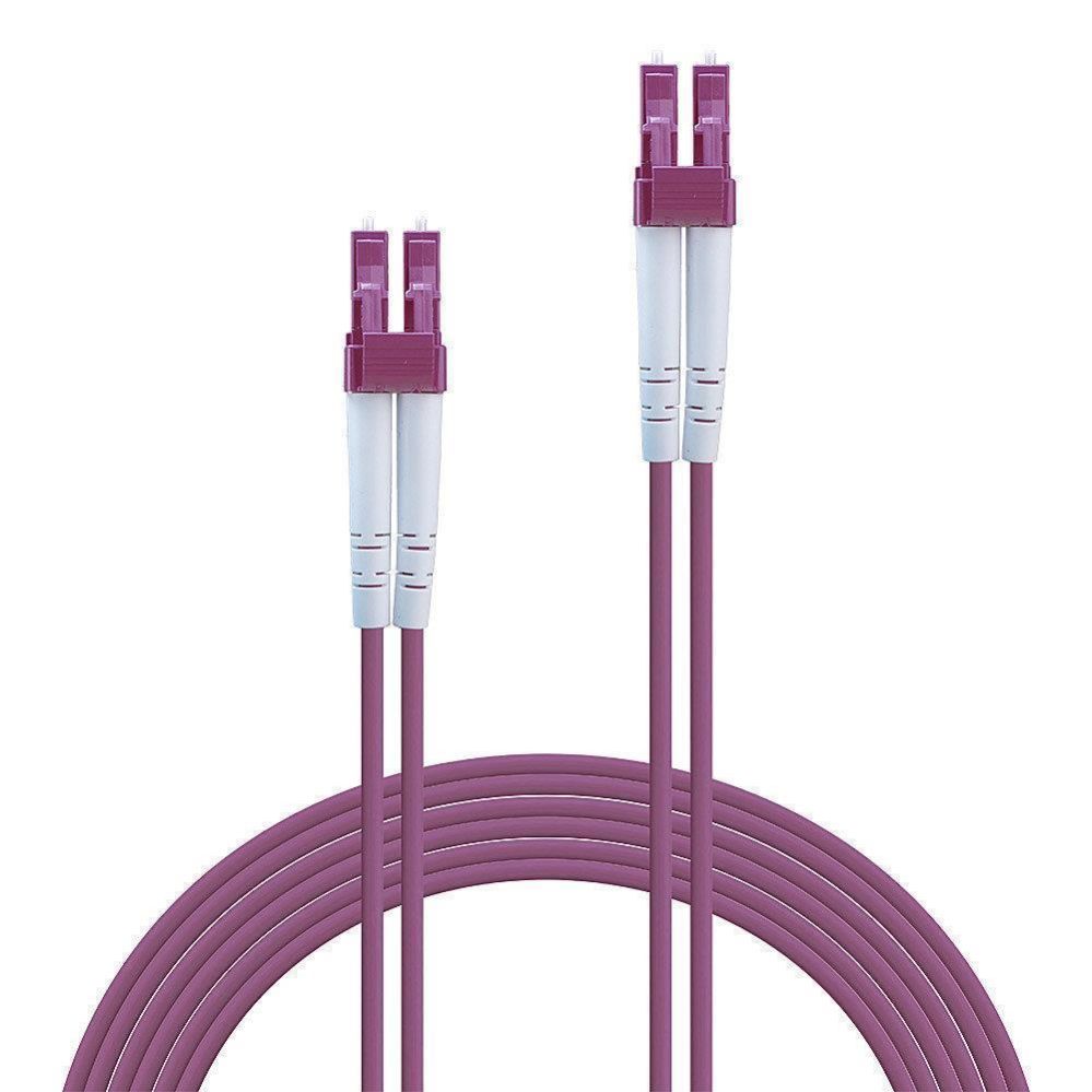 Серверные кабели LINDY  CABLE FIBRE OPTIC LC/LC OM4/5M 46343