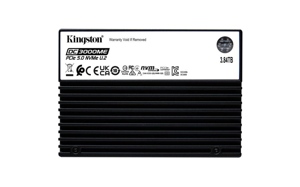 Kõvaketas SSD Kingston  SSD||SSD series DC3000ME|3.84TB|NVMe|NAND flash technology 3D TLC|Write speed 5800 MBytes/sec|Read speed 14000 MBytes/sec|Form Factor U.2|TBW 7.008 TB|MTBF 2000000 hours|SEDC3000ME/3T8