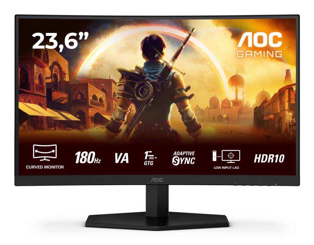 Monitorid AOC  LCD Monitor||23.6 "|1920 x 1080 pixels|Full HD|Native aspect ratio 16:9|LED|Curved|C24G42E