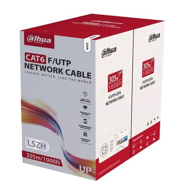 Коммутатор DAHUA  CABLE CAT6 UTP 305M WHITE/PFM923I-6FN-CD-WHITE